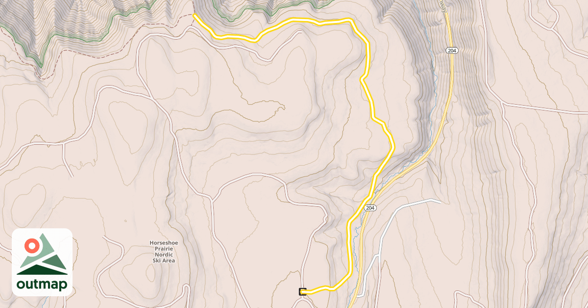 Map of Umatilla Rim Trail