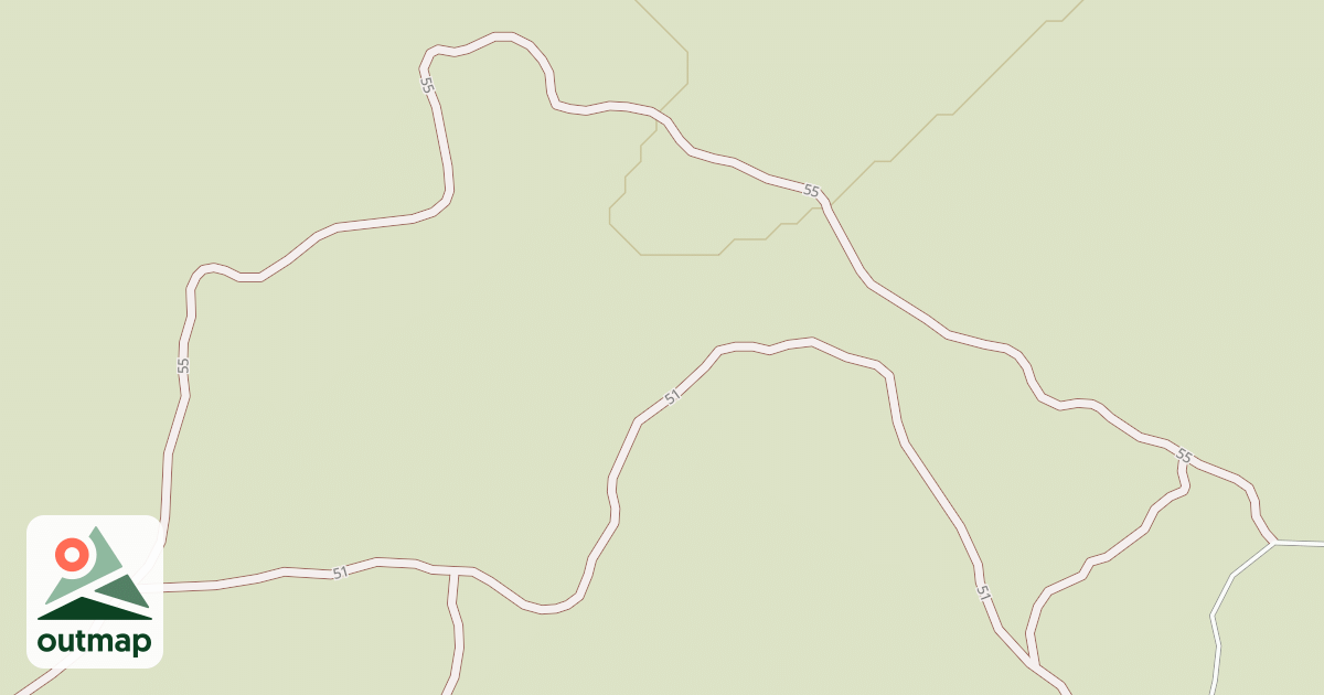 Map of Cline Buttes Tr 55