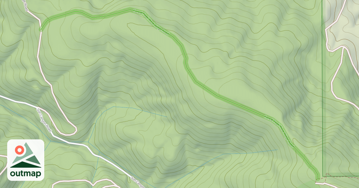 Map of Forest Peak West Ridge Road