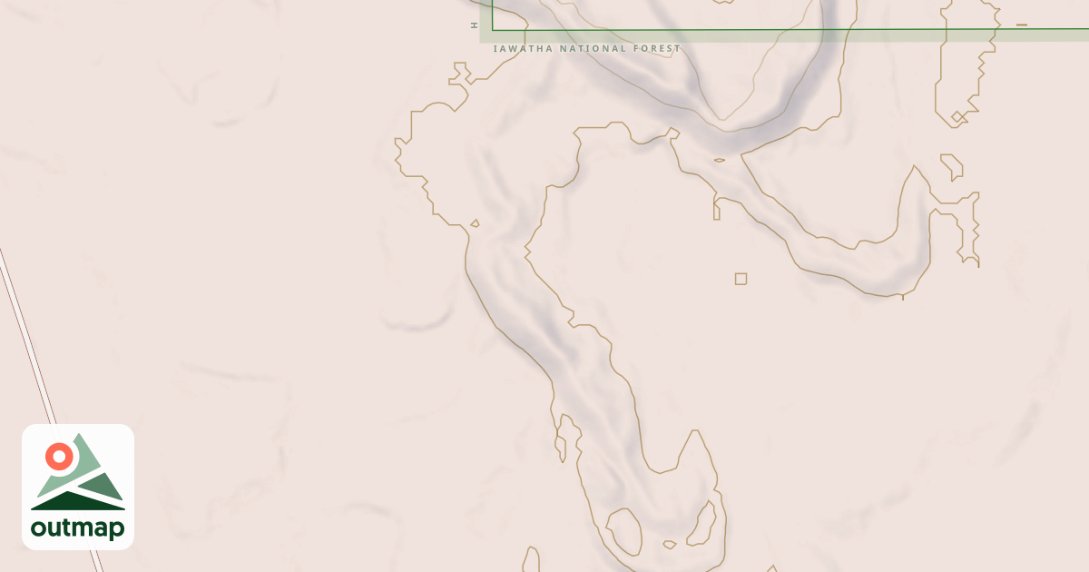 Map of SAUL LAKE SPUR A