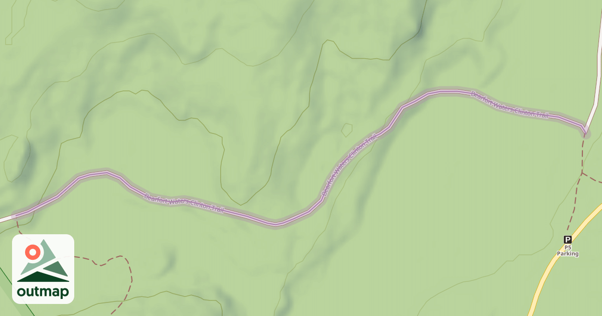Map of Bearfort Waters-Clinton Trail