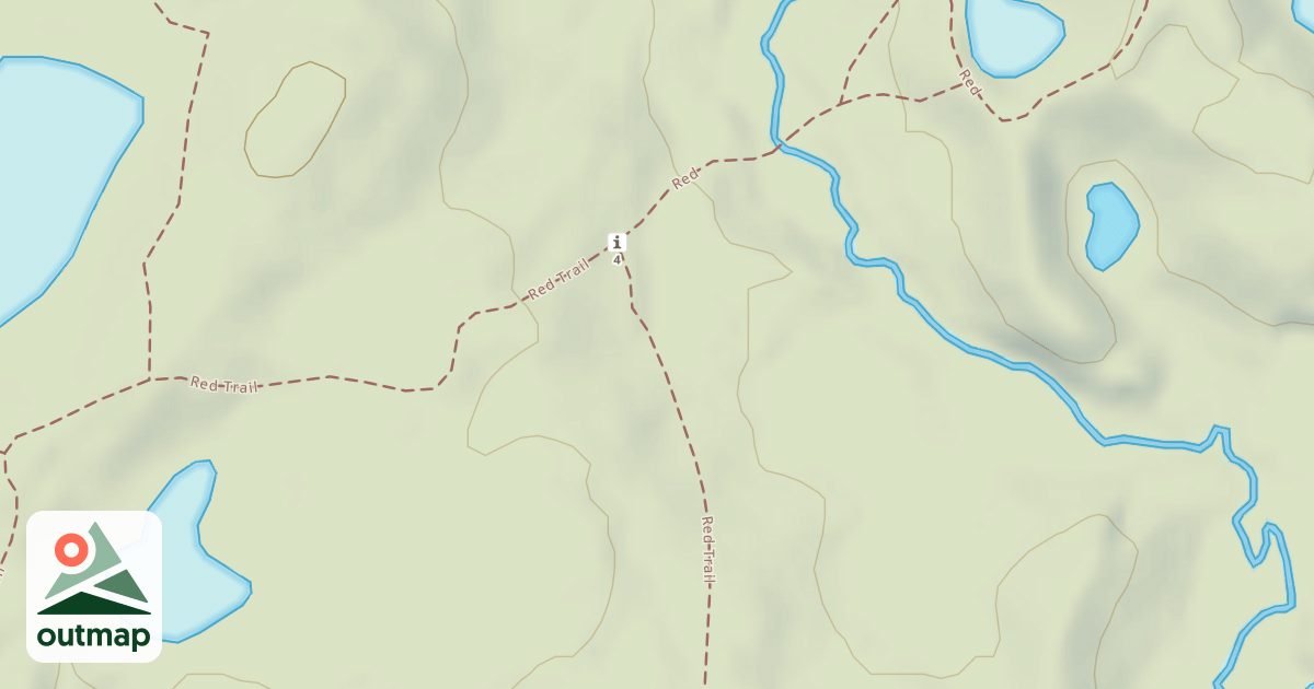 Map of Bald Mountain Rec. Area - Red Trail