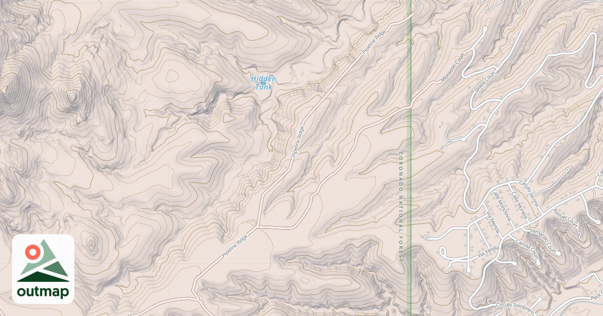 Map of PIPELINE RIDGE