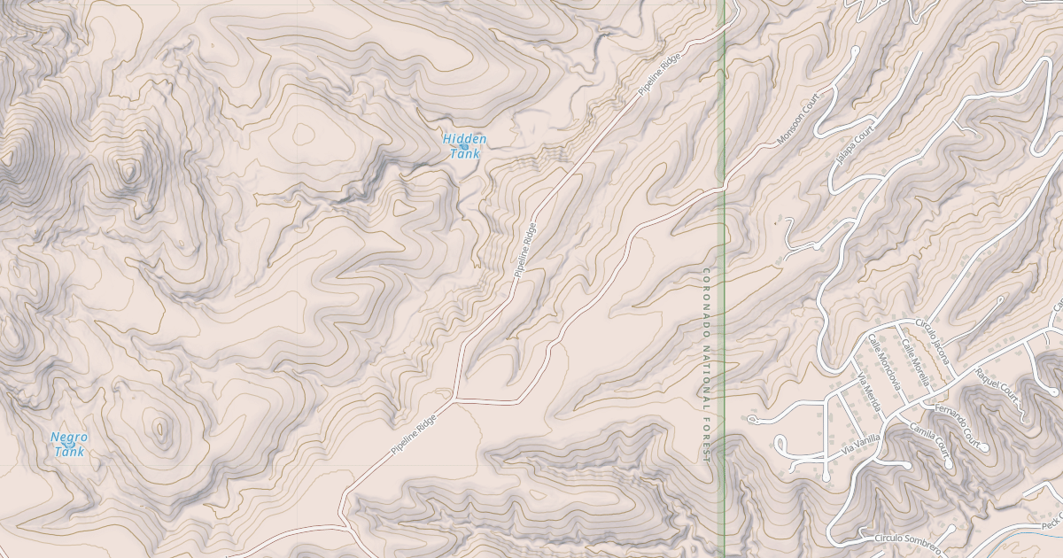 Map preview of PIPELINE RIDGE