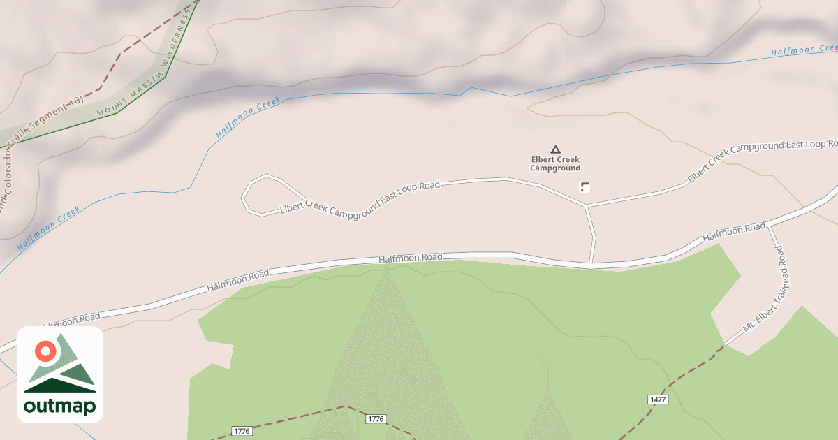 Map of ELBERT CR CG