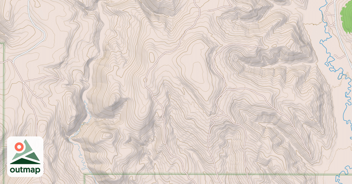 Map of HAMS FORK RIDGE