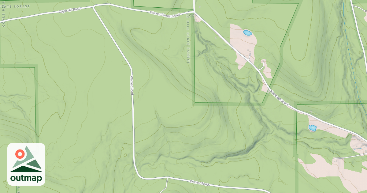 Map of Blue Trail