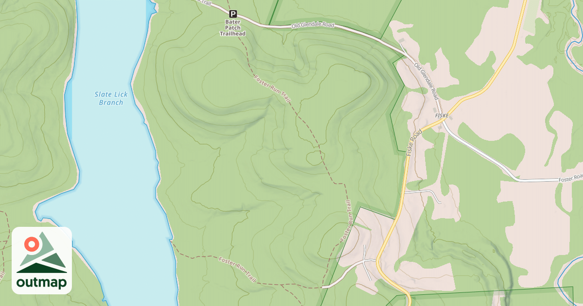 Map of Prince Gallitzin State Park Trails