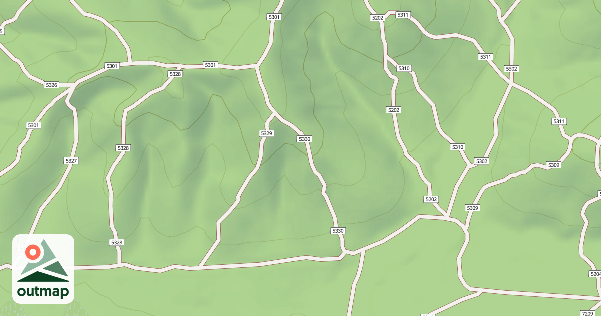 Map of USFS Motor Vehicle Use Map Trails 19157