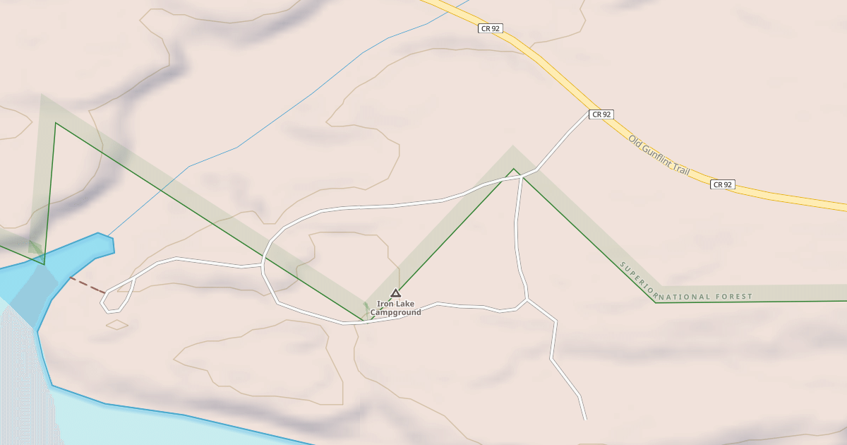 Map preview of IRON LAKE CAMPGROUND