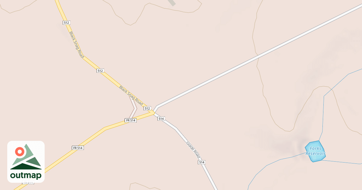 Map of GLADE MTN LOOKOUT