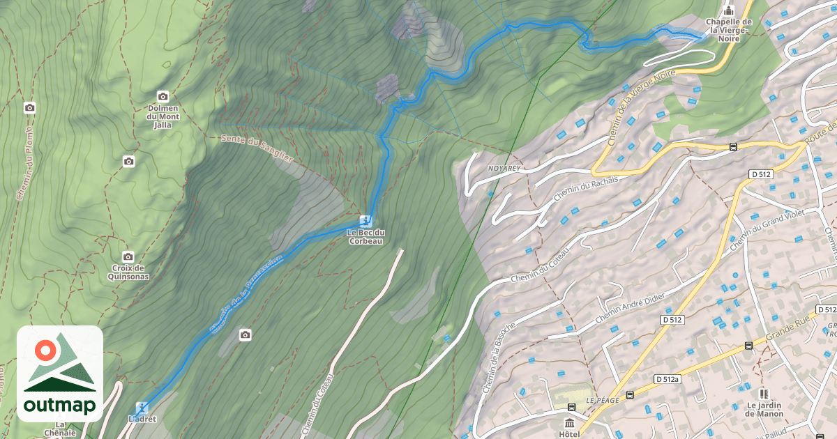 Map of Chemin de la Procession