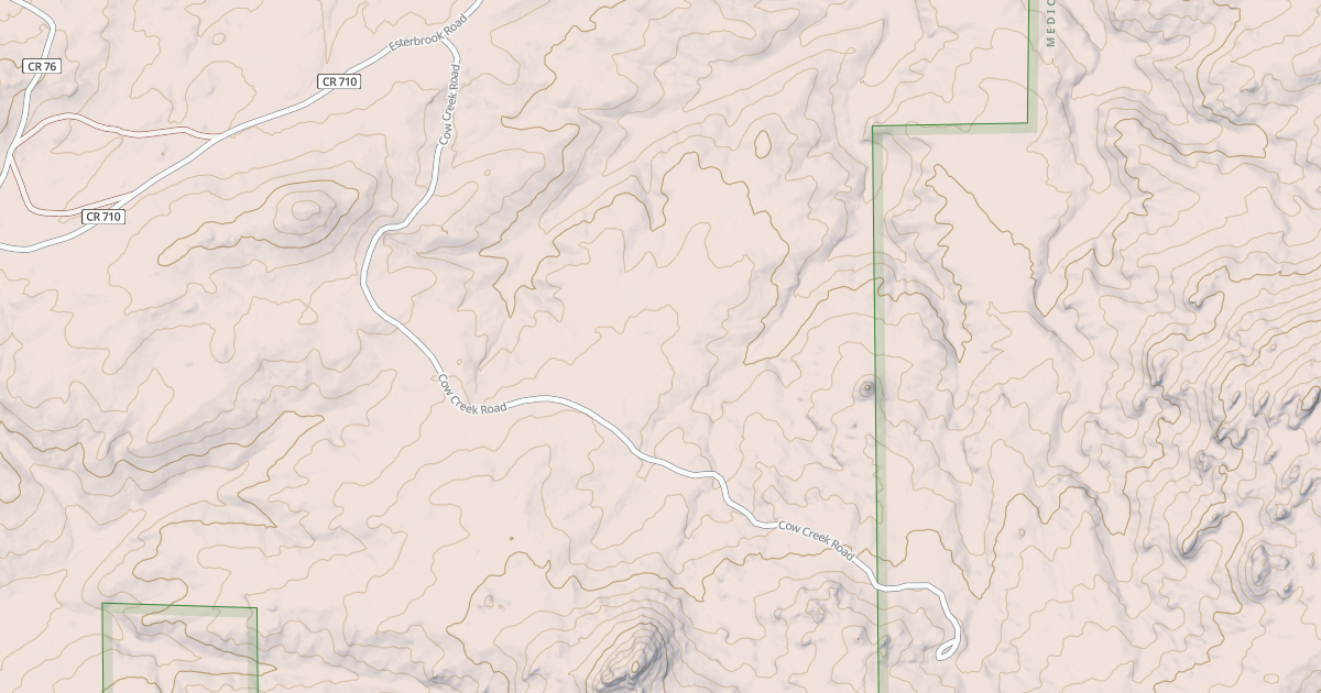 Map preview of COW CREEK ROAD