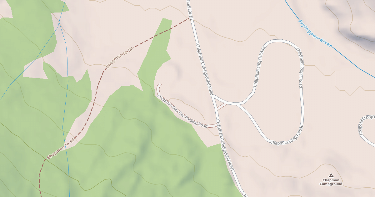 Map preview of CHAPMAN DAY USE PARKING