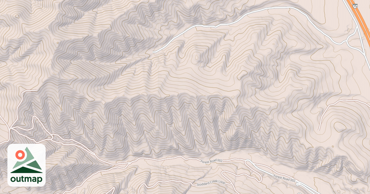Map of STODDAD CR RIDGE