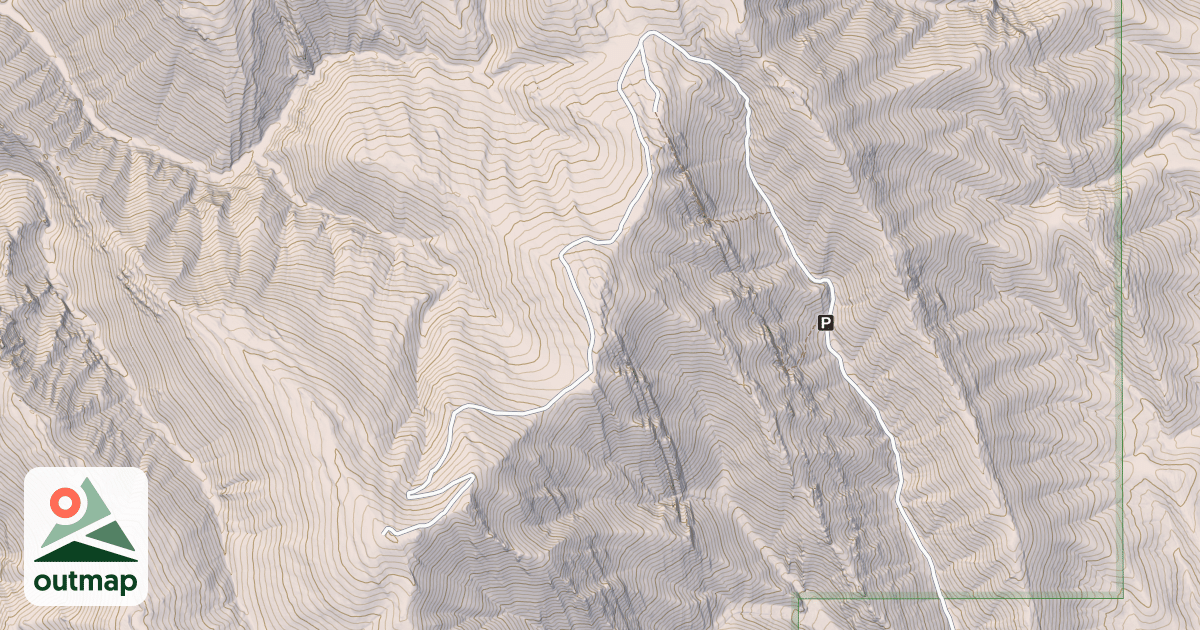 Map of HOWE PEAK