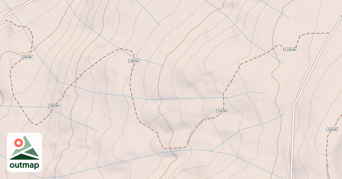 Map of Butches Ridge