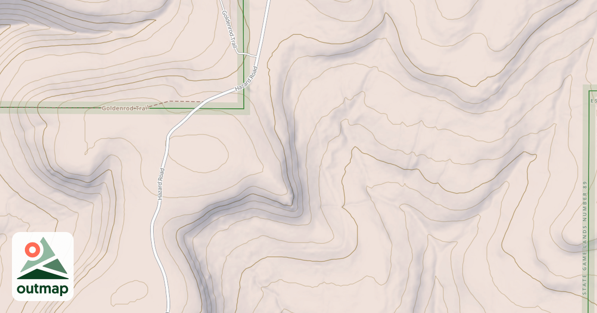 Map of Queens Run Trail