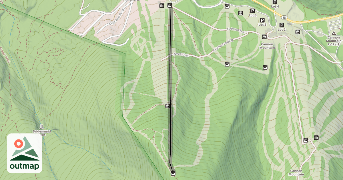 Map of Mittersill Lift Line