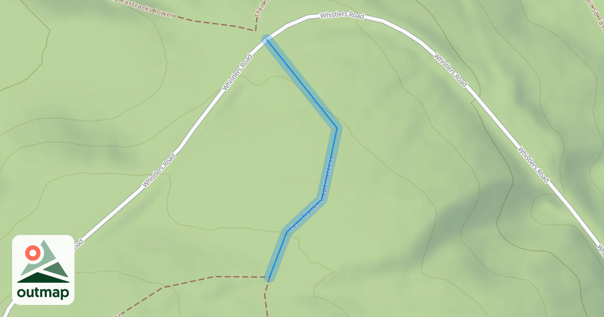 Map of Fasr Tracks Upper access