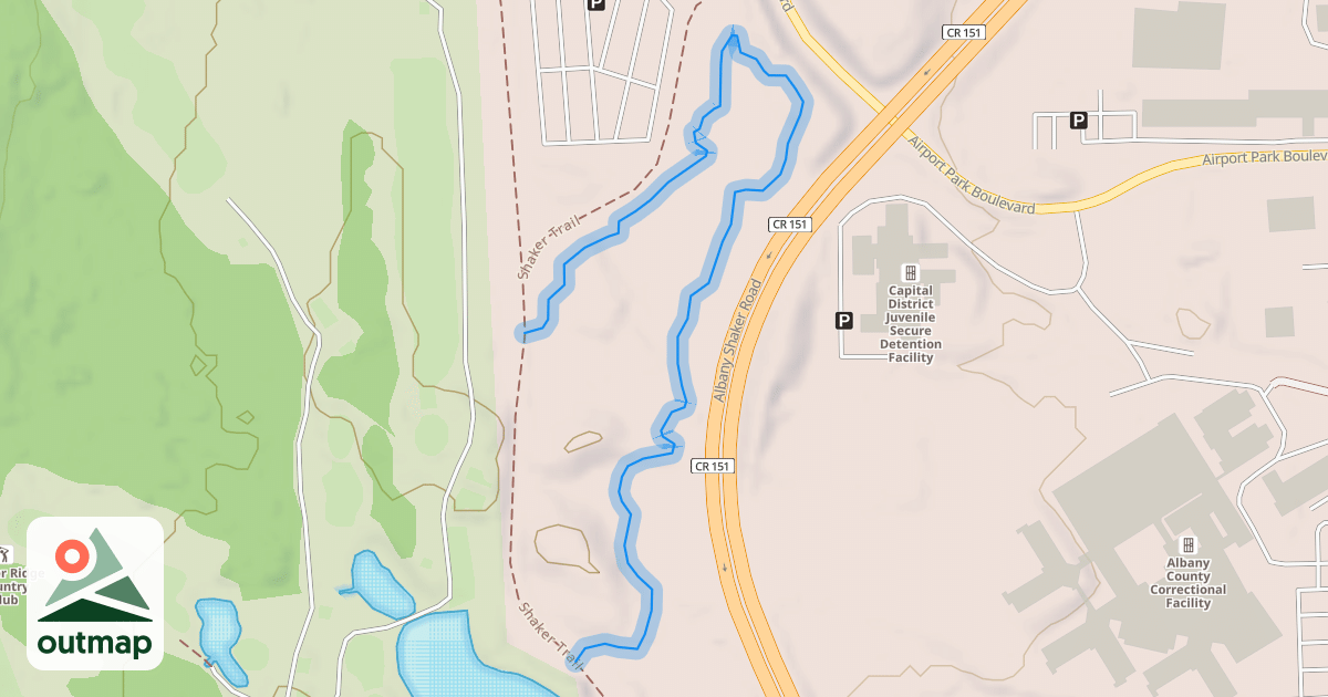 Map of MTB trail
