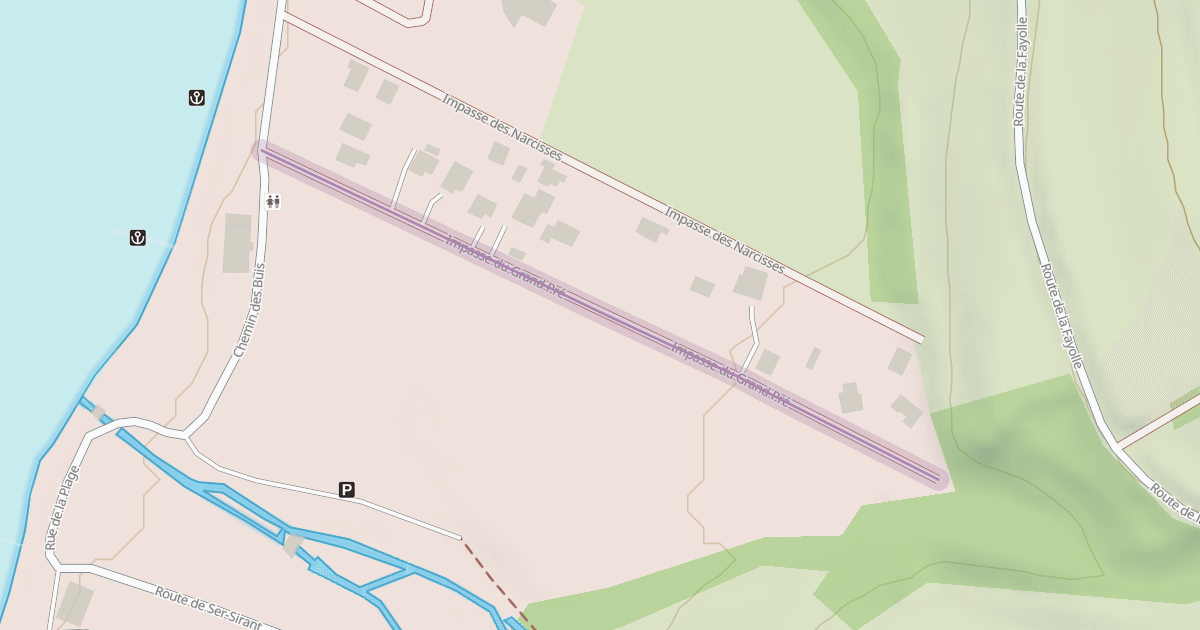 Map preview of Impasse du Grand Pré