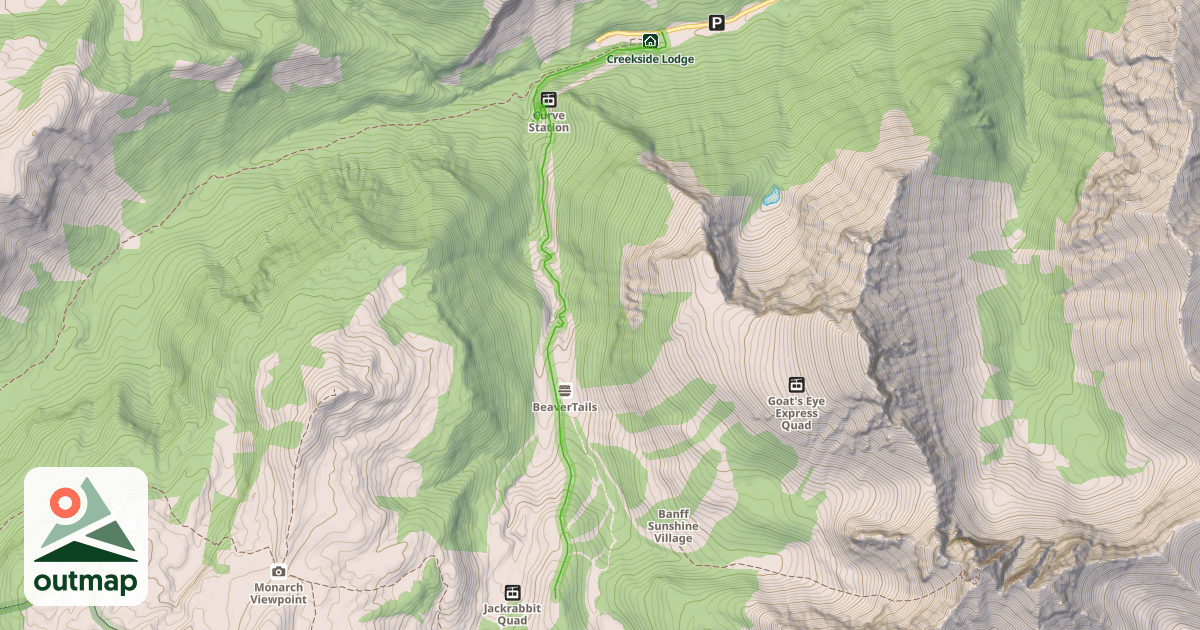 Map of Banff Avenue