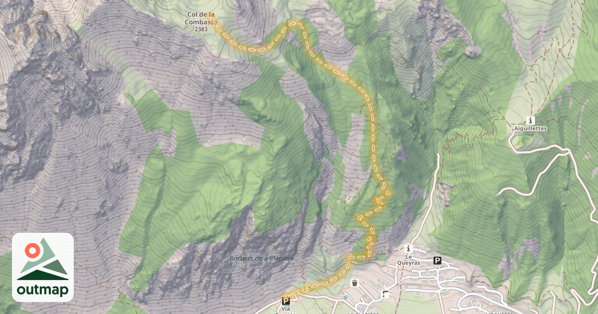 Map of Col de la Combasse — Ceillac