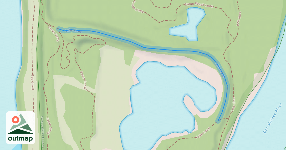 Map of Lake Loop