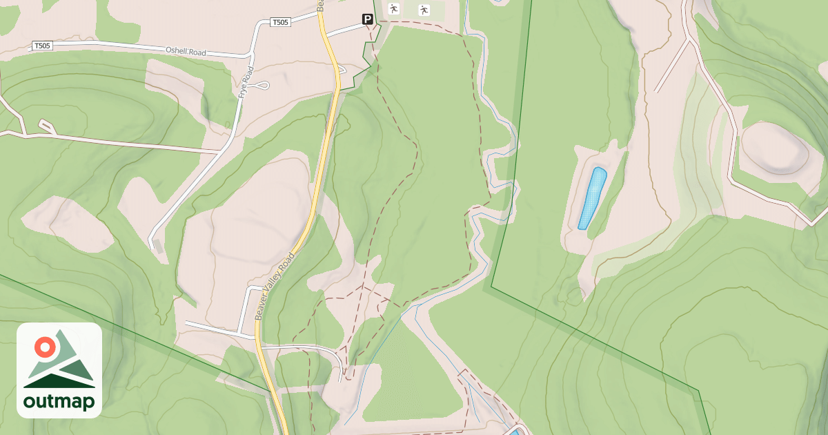 Map of Prince Gallitzin State Park Trails