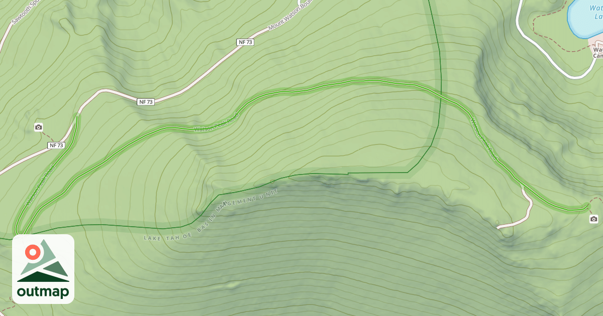 Map of Watson Peak Road