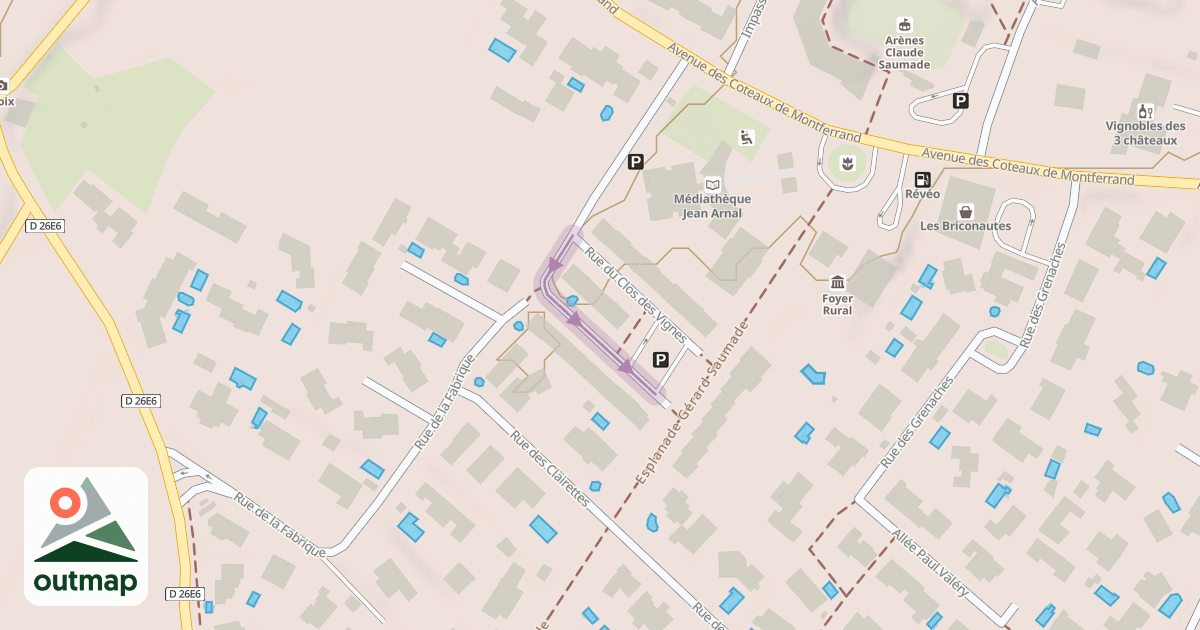 Map of Rue du Clos des Vignes