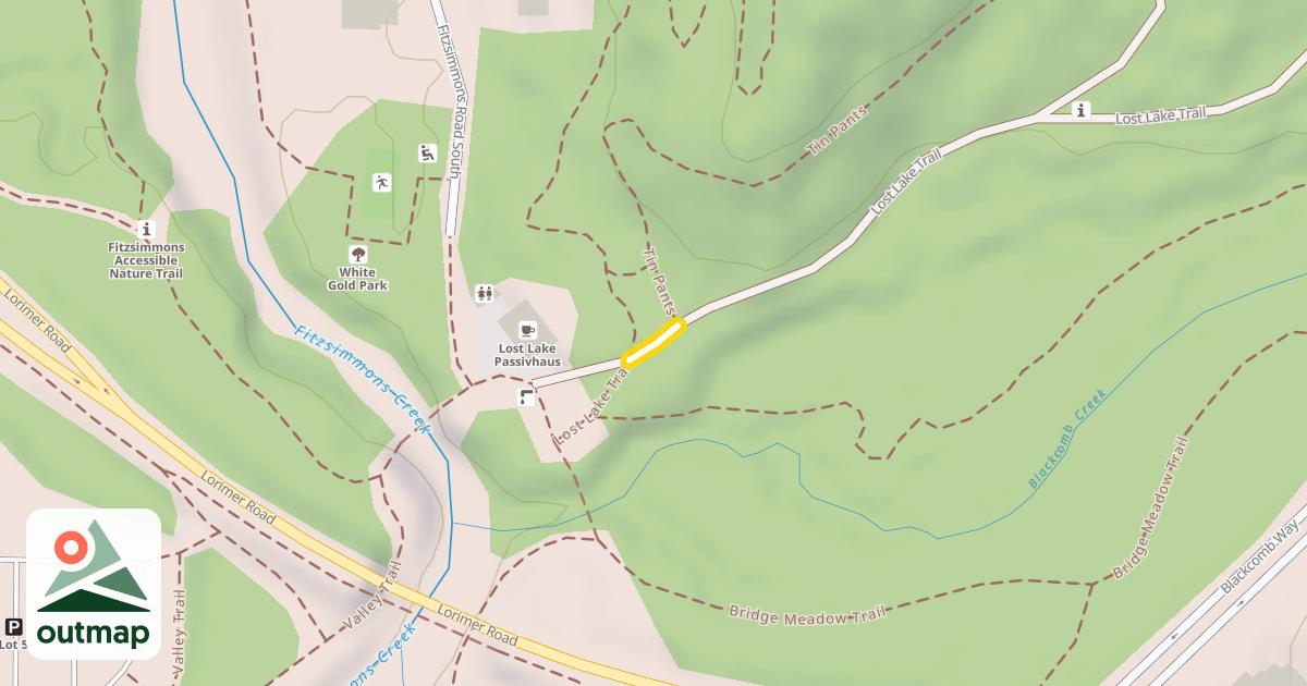 Map of Lost Lake Trail
