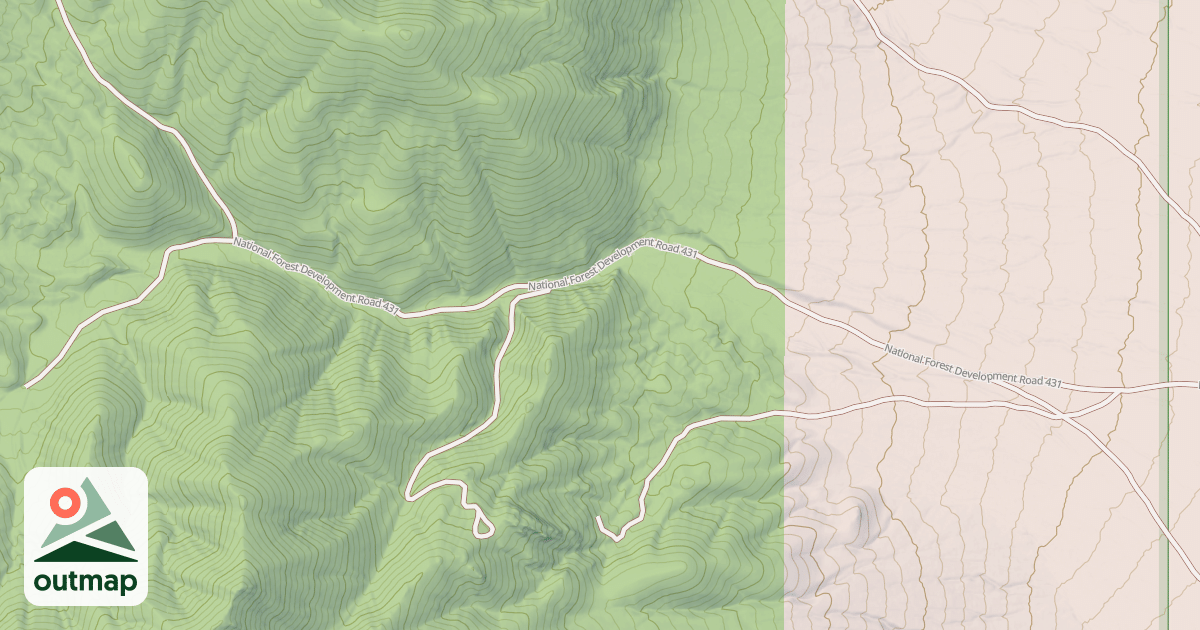 Map of BOYD CANYON