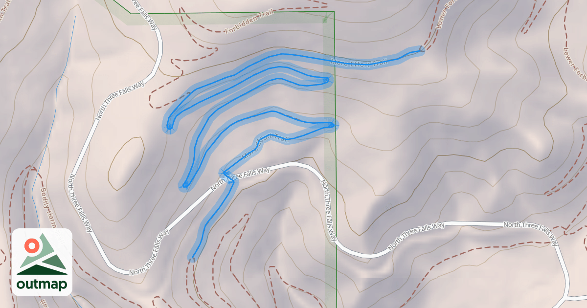 Map of More Effort Trail