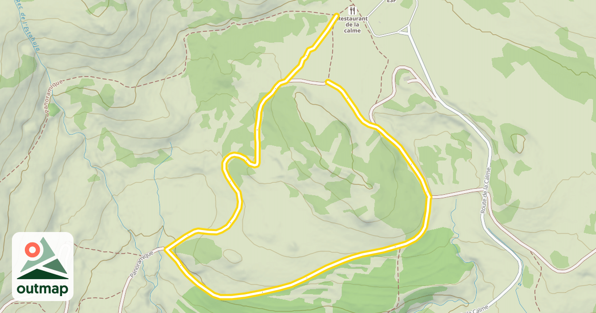 Map of La Petite Calme