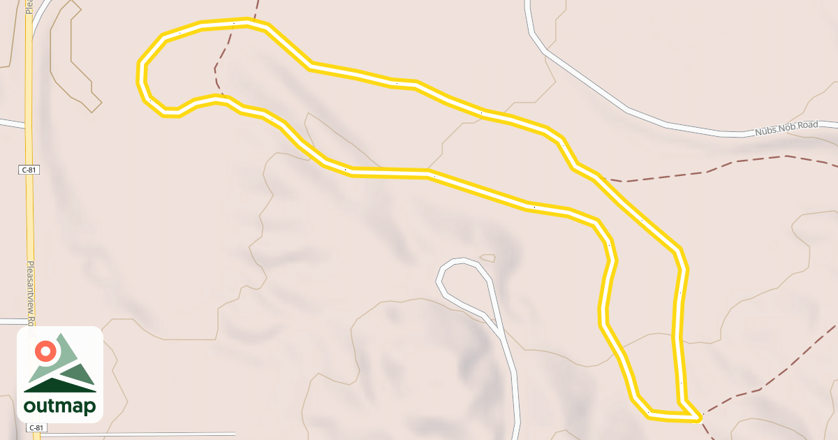 Map of Lower Red Trail