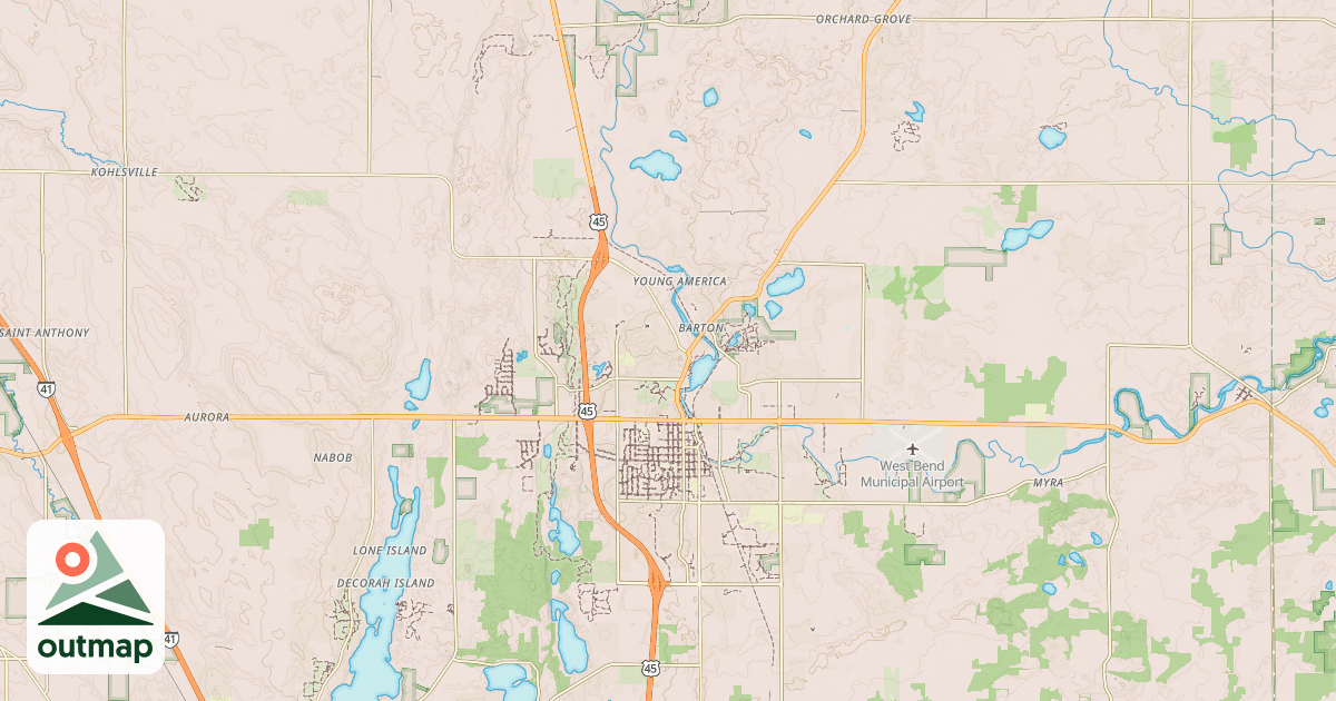 Map of Eisenbahn State Trail