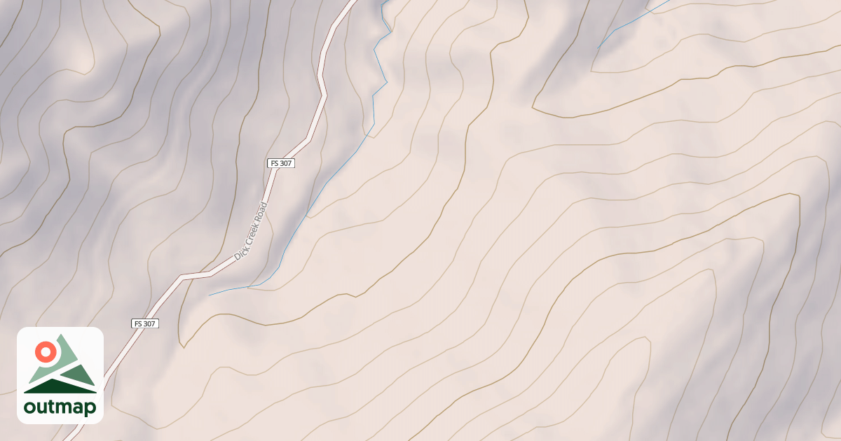 Map of DICKS CR. SPUR
