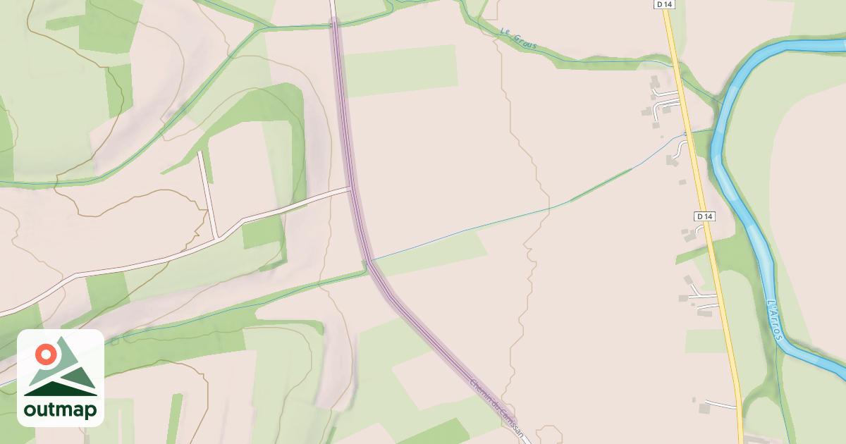 Map of Chemin du Carrissan