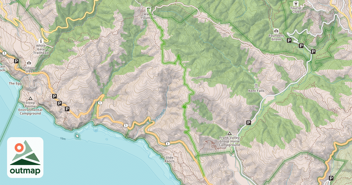 Map of Coast View Trail