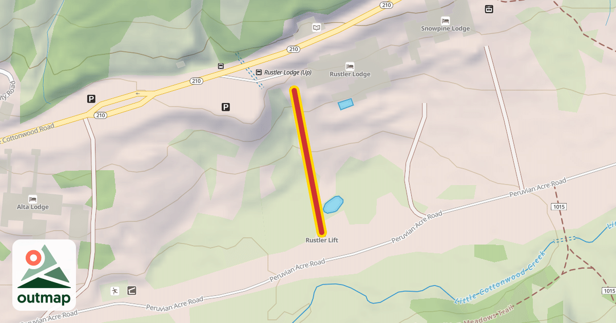 Map of Rustler Lift