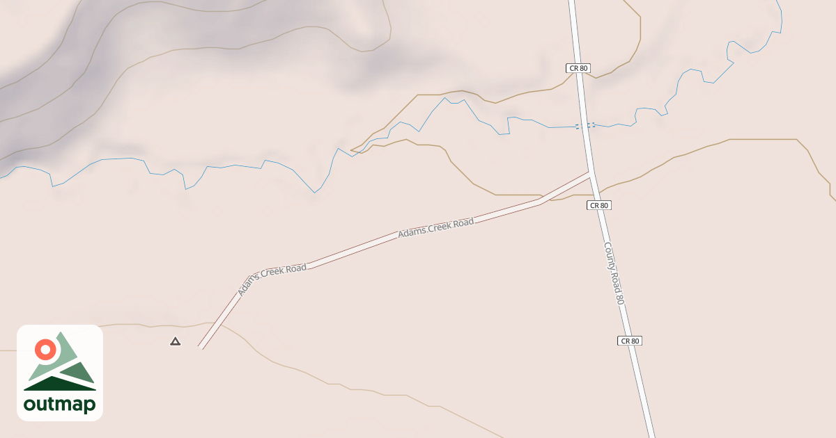 Map of ADAMS CREEK