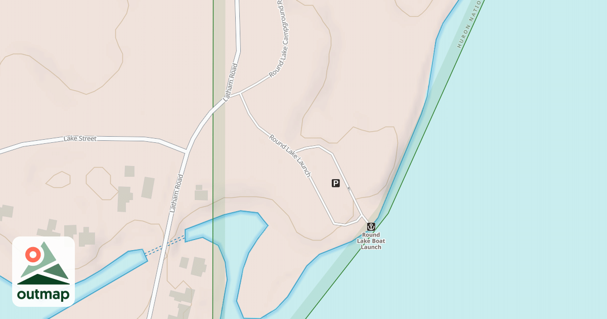 Map of ROUND LAKE LAUNCH