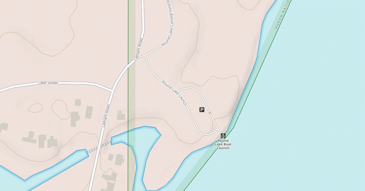 Map preview of ROUND LAKE LAUNCH