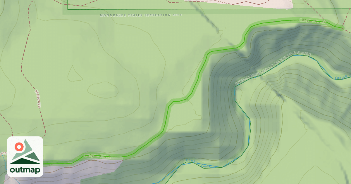 Map of Canyon Creek