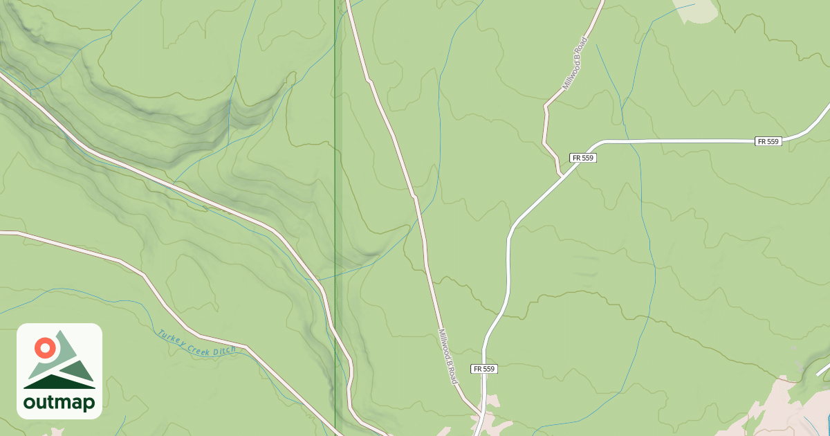 Map of MILLWOOD B