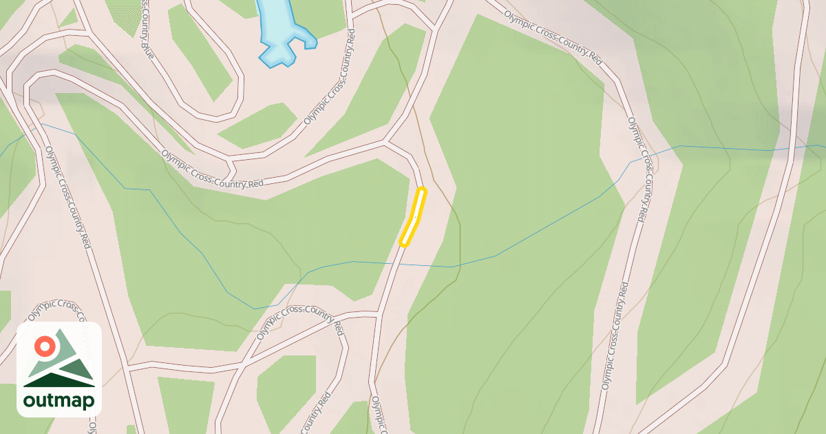 Map of Olympic Cross-Country Red