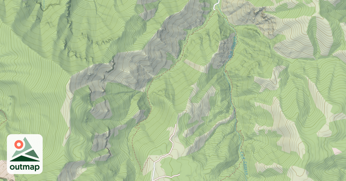 Map of Card Canyon West
