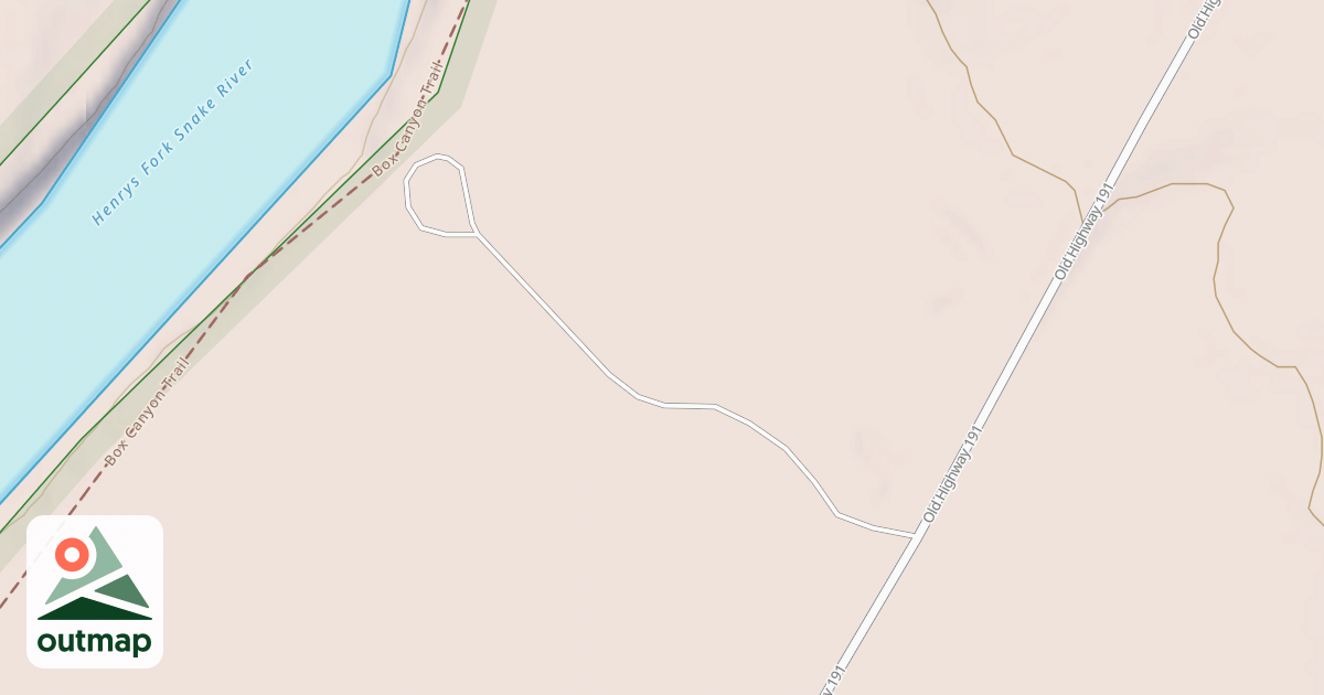 Map of BOX CANYON SOUTH